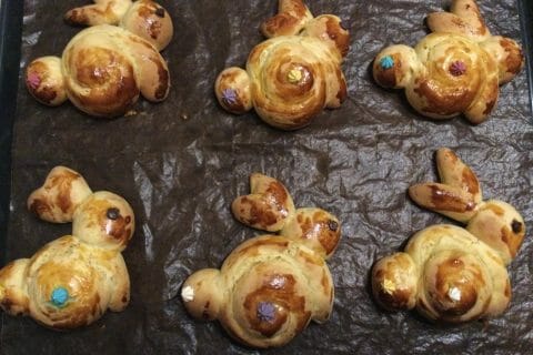 Cliquez pour zoomer ! Brioches lapin de Pâques au Thermomix