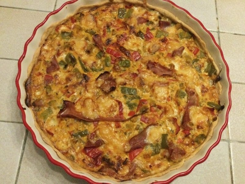 Cliquez pour zoomer ! Tarte salée aux légumes d’été Thermomix par chocolatitine