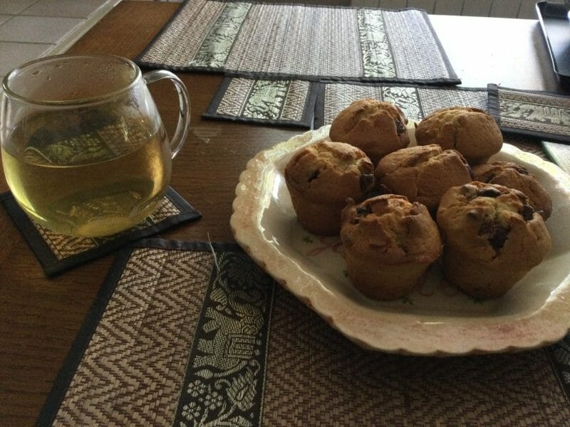 Cliquez pour zoomer ! Muffins noix de pécan  et pépites de chocolat Thermomix par chocolatitine