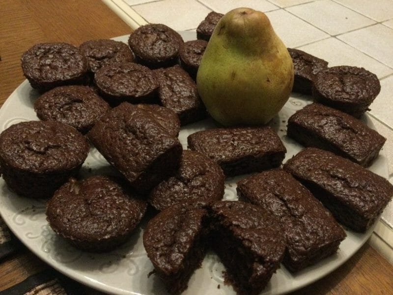 Cliquez pour zoomer ! Muffins poires chocolat Thermomix par chocolatitine