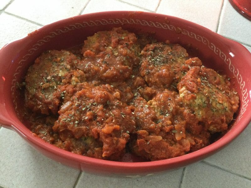 Cliquez pour zoomer ! Croquettes de cabillaud à la sauce tomate Thermomix par chocolatitine