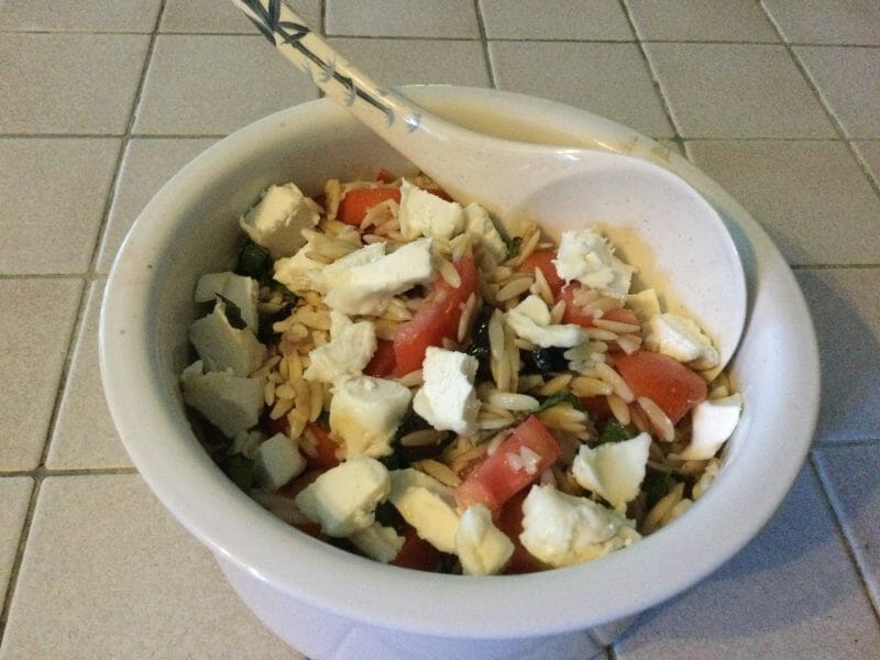 Cliquez pour zoomer ! Salade d’orzo à la méditerranéenne Thermomix par chocolatitine