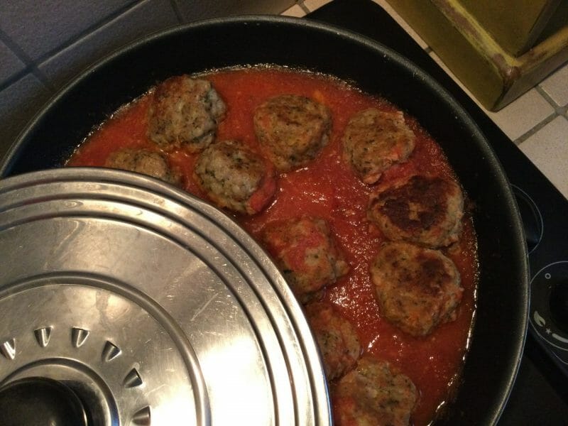 Cliquez pour zoomer ! Boulettes de veau à la tomme Thermomix par chocolatitine