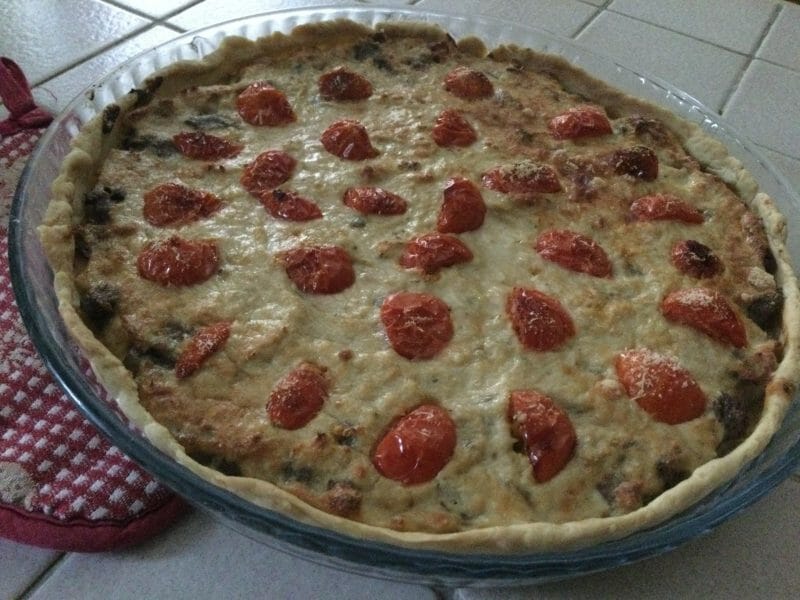 Cliquez pour zoomer ! Quiche thon et aubergines Thermomix par chocolatitine