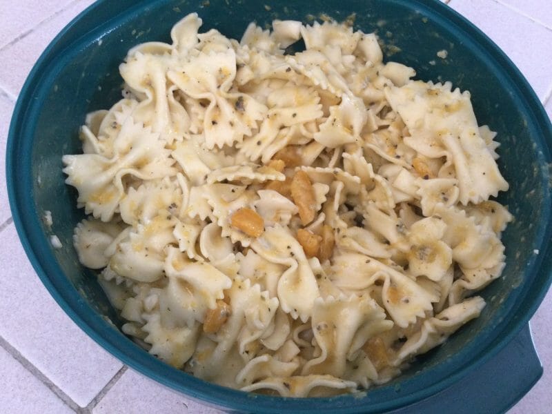 Cliquez pour zoomer ! Fusilli à la crème de potimarron et gorgonzola Thermomix par chocolatitine