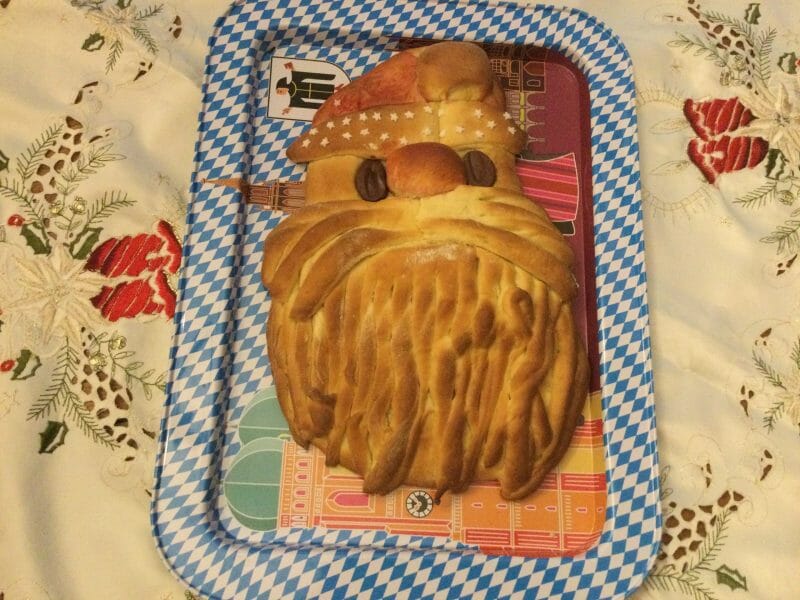 Cliquez pour zoomer ! Brioche Père Noël Thermomix par chocolatitine