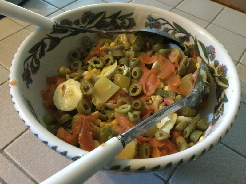 Cliquez pour zoomer ! Salade de haricots plats et pommes de terre Thermomix par chocolatitine