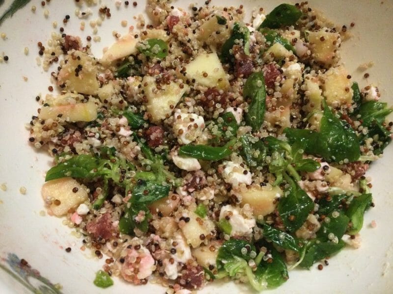 Cliquez pour zoomer ! Salade de quinoa, betterave et feta Thermomix par chocolatitine