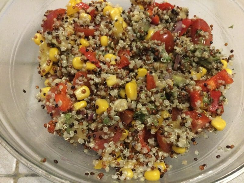 Cliquez pour zoomer ! Salade de quinoa mexicaine Thermomix par chocolatitine