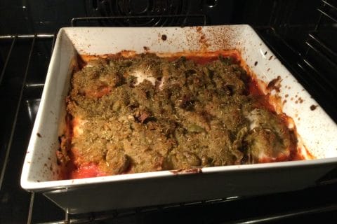 Cliquez pour zoomer ! Cabillaud en croûte d’olives vertes Thermomix par chocolatitine