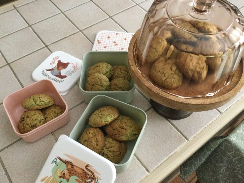 Cookies menthe choco Thermomix par chocolatitine