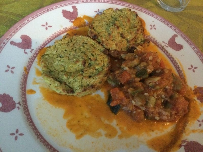 Cliquez pour zoomer ! Boulettes pois chiches et courgettes Thermomix par chocolatitine