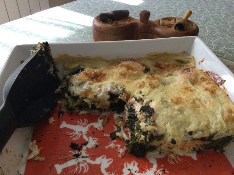 Cliquez pour zoomer ! Lasagnes au saumon et poireaux Thermomix par chocolatitine