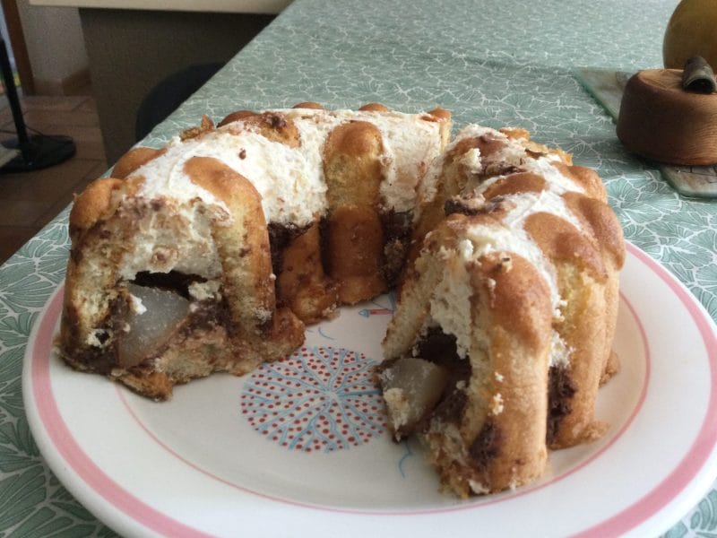 Cliquez pour zoomer ! Charlotte poire chocolat Thermomix par chocolatitine
