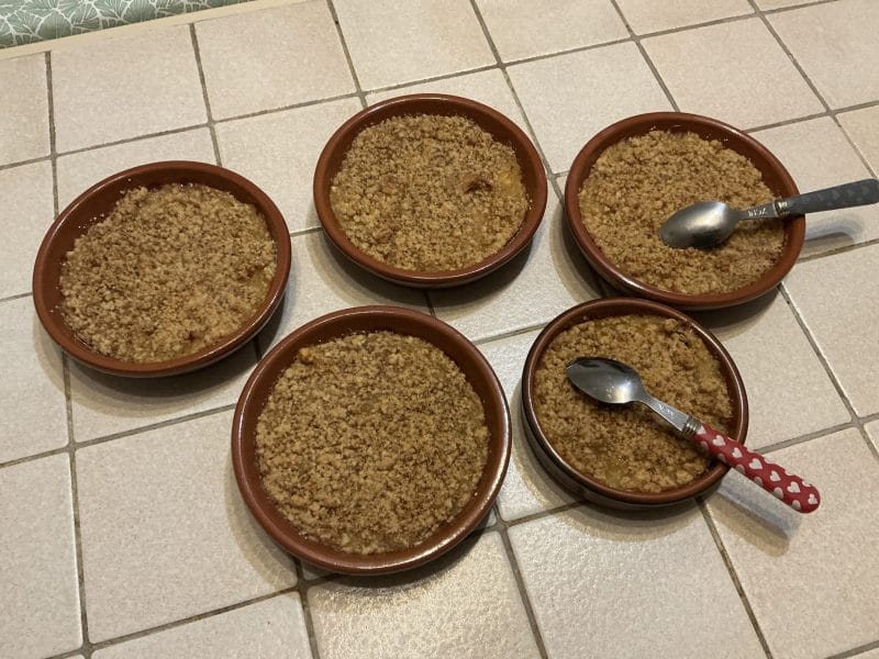 Cliquez pour zoomer ! Crumble aux Pommes Thermomix par chocolatitine