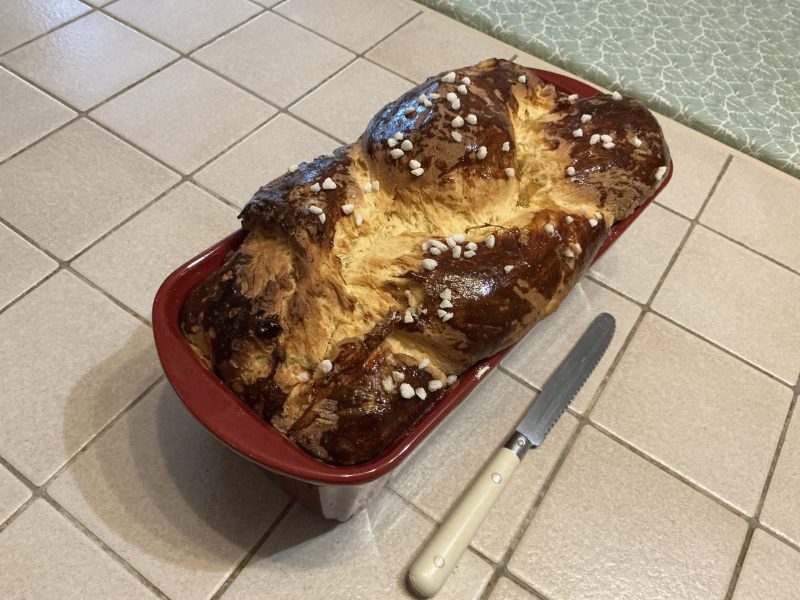 Cliquez pour zoomer ! Brioche mascarpone et fruits confits Thermomix par chocolatitine