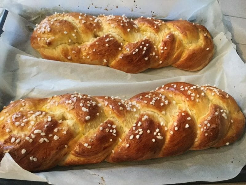 Cliquez pour zoomer ! Brioche tressée à la mie filante Thermomix par chocolatitine