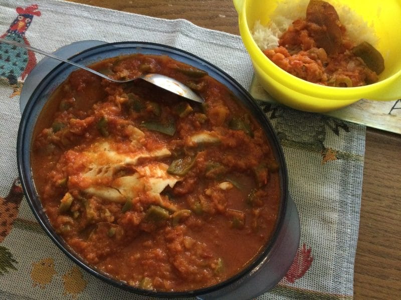 Cliquez pour zoomer ! Poisson à la Veracruz Thermomix par chocolatitine