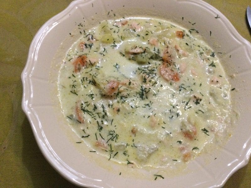 Cliquez pour zoomer ! Soupe de saumon à la finlandaise Thermomix par chocolatitine