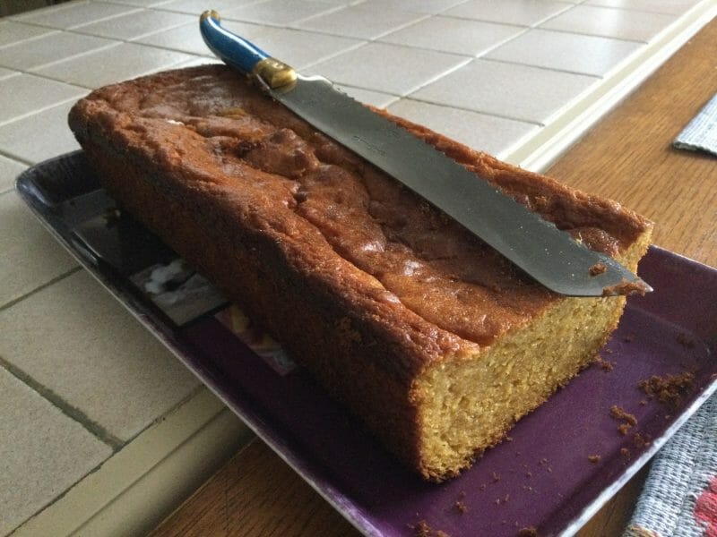 Cliquez pour zoomer ! Cake à la mangue Thermomix par chocolatitine
