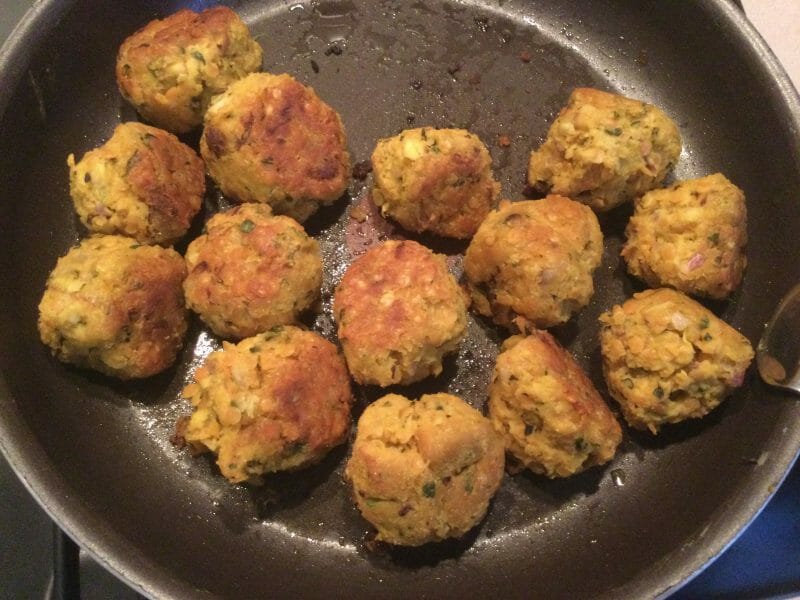 Cliquez pour zoomer ! Boulettes de lentilles corail Thermomix par chocolatitine