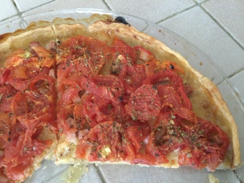 Cliquez pour zoomer ! Tarte tomates et jambon Thermomix par chocolatitine