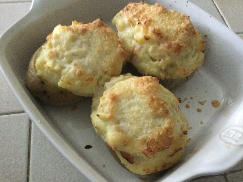 Cliquez pour zoomer ! Pommes de terre farcies à la purée d’endives et aux lardons Thermomix par chocolatitine