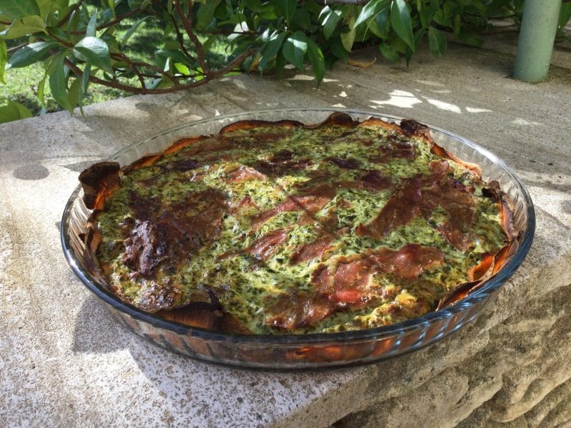 Cliquez pour zoomer ! Quiche à la patate douce, feta et jambon cru Thermomix par chocolatitine