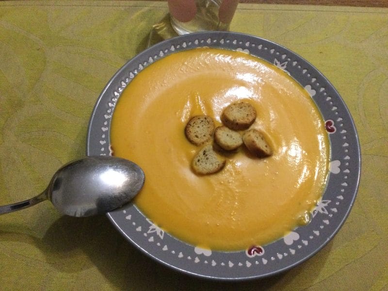 Cliquez pour zoomer ! Crème de potimarron à la ricotta Thermomix par chocolatitine