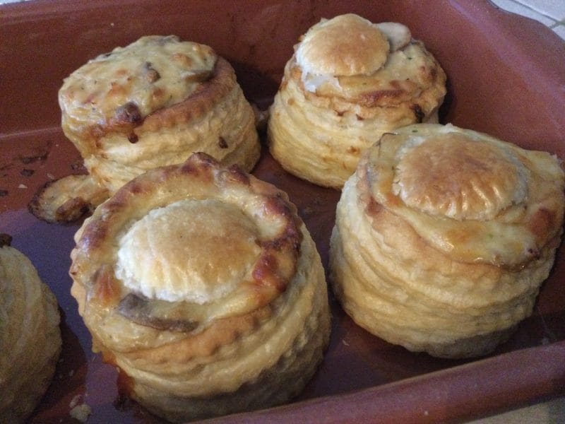 Cliquez pour zoomer ! Vols au vent dinde et champignons Thermomix par chocolatitine