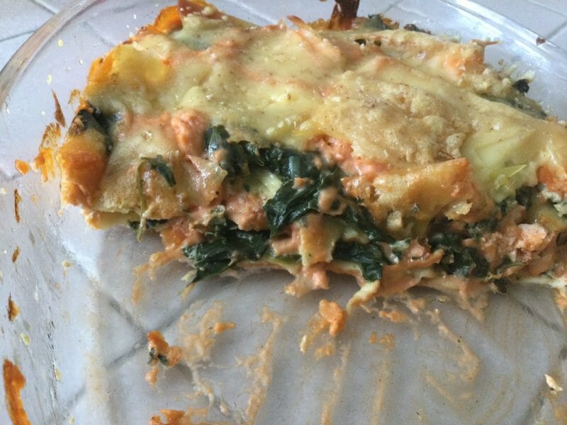 Cliquez pour zoomer ! Lasagnes au saumon et aux épinards Thermomix par chocolatitine