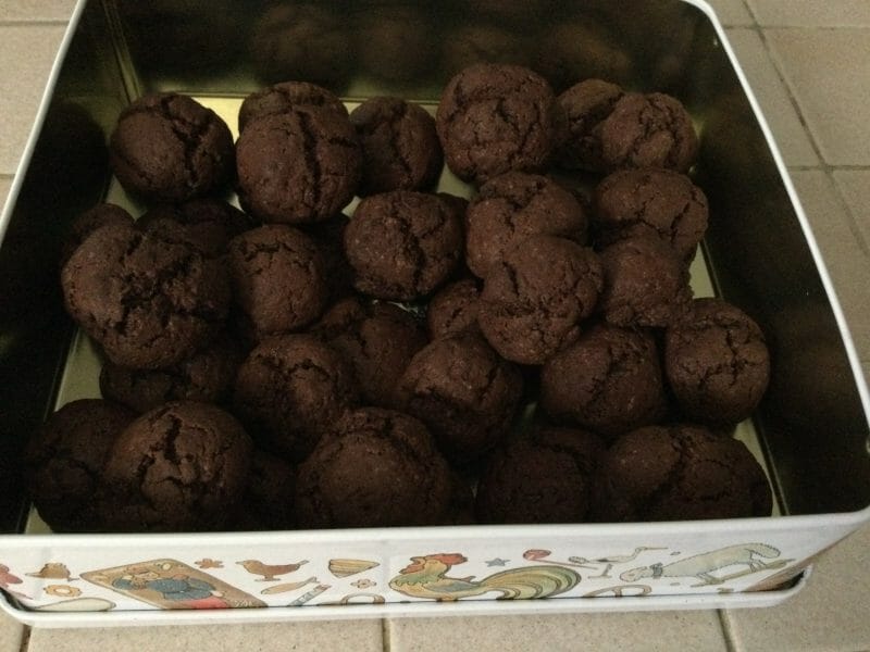 Cliquez pour zoomer ! Petits craquelés choco-menthe Thermomix par chocolatitine