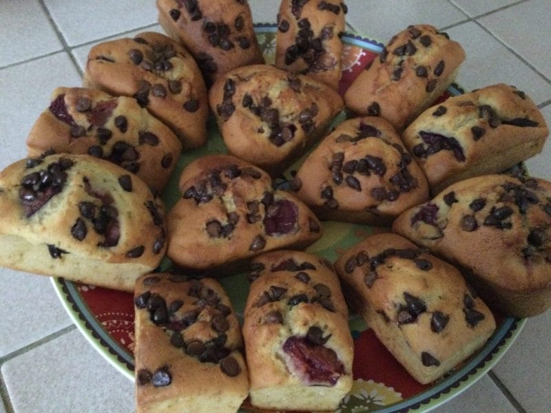 Cliquez pour zoomer ! Muffins aux cerises Thermomix par chocolatitine