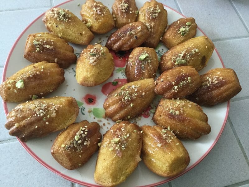 Cliquez pour zoomer ! Madeleines au safran, orange et miel Thermomix par chocolatitine