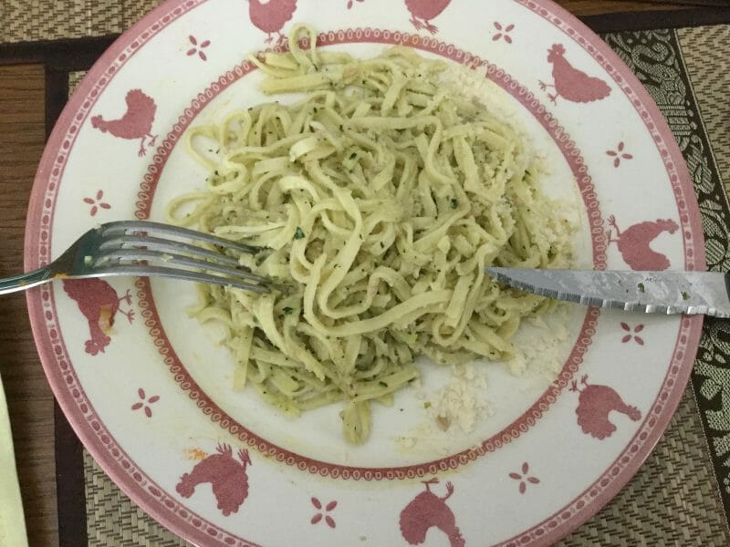 Cliquez pour zoomer ! Pâtes aux courgettes façon carbonara Thermomix par chocolatitine