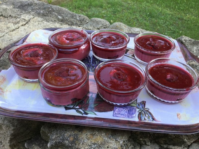 Cliquez pour zoomer ! Mousse à la framboise et son coulis Thermomix par chocolatitine