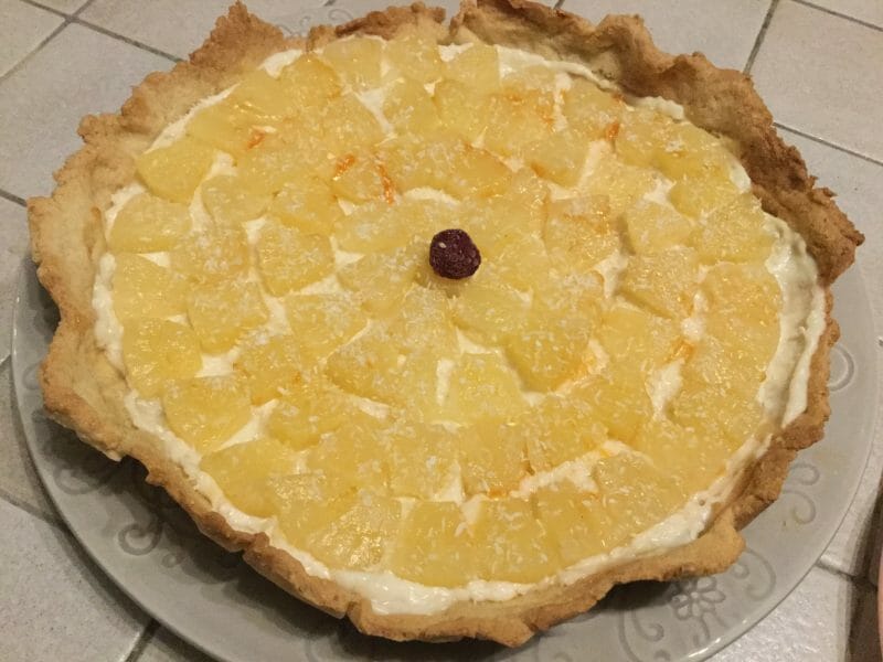 Cliquez pour zoomer ! Tarte piña colada Thermomix par chocolatitine