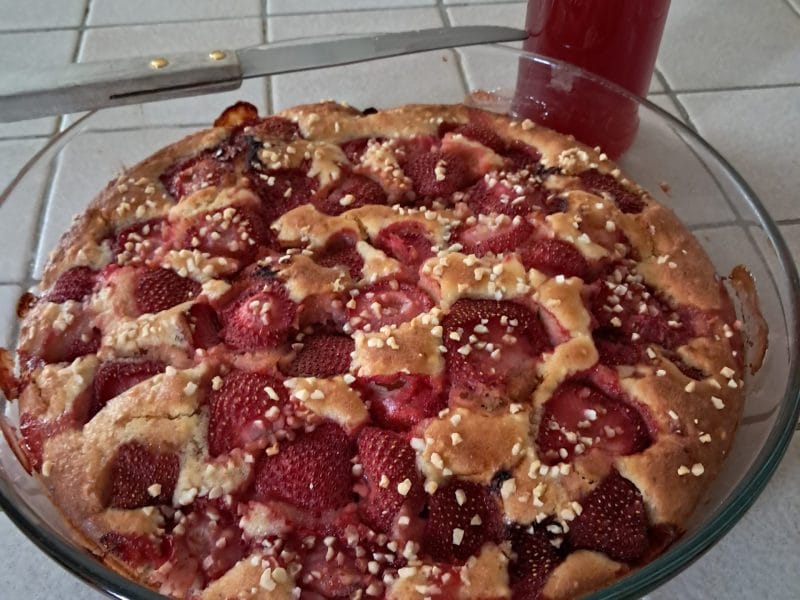 Cliquez pour zoomer ! Gâteau amandes et fruits rouges Thermomix par chocolatitine