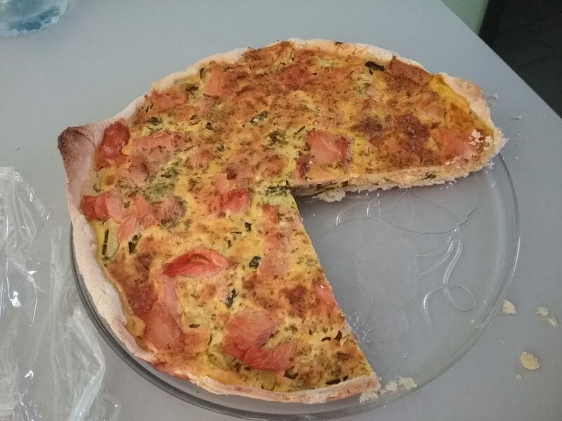Cliquez pour zoomer ! Quiche saumon et courgettes Thermomix par Nature
