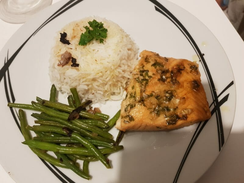 Cliquez pour zoomer ! Saumon au citron et à l’ail Thermomix par myriam1986