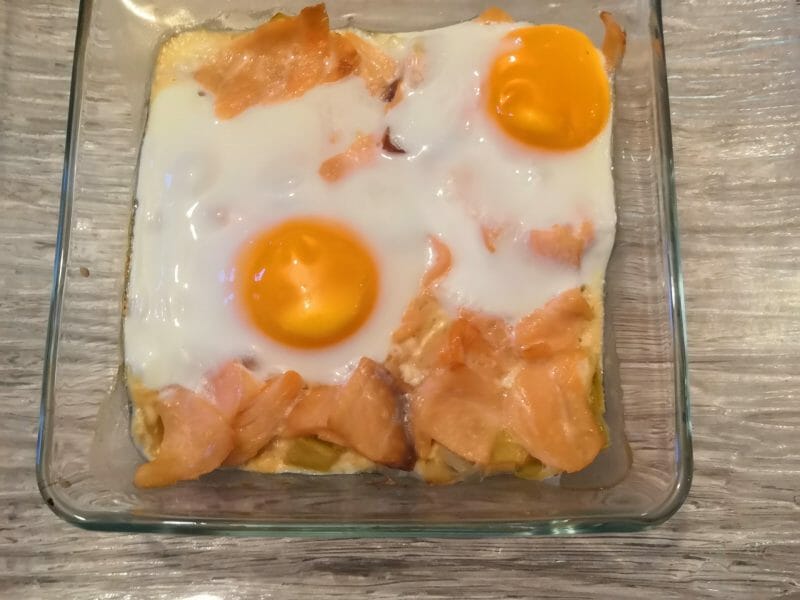 Cliquez pour zoomer ! Oeufs cocotte poireaux et saumon fumé Thermomix par jowstine