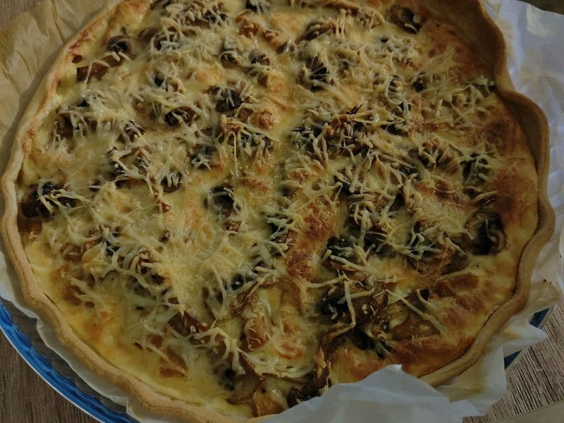 Cliquez pour zoomer ! Tarte au poulet et champignons Thermomix par jowstine