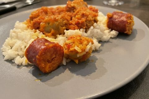 Cliquez pour zoomer ! Rougail saucisse Thermomix par Zazou56