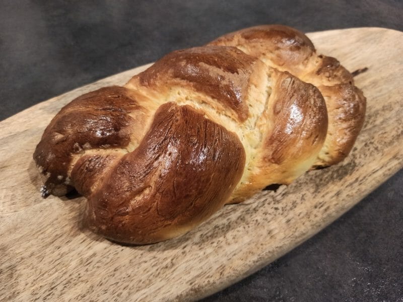 Cliquez pour zoomer ! Brioche tressée à la mie filante Thermomix par Cisnell