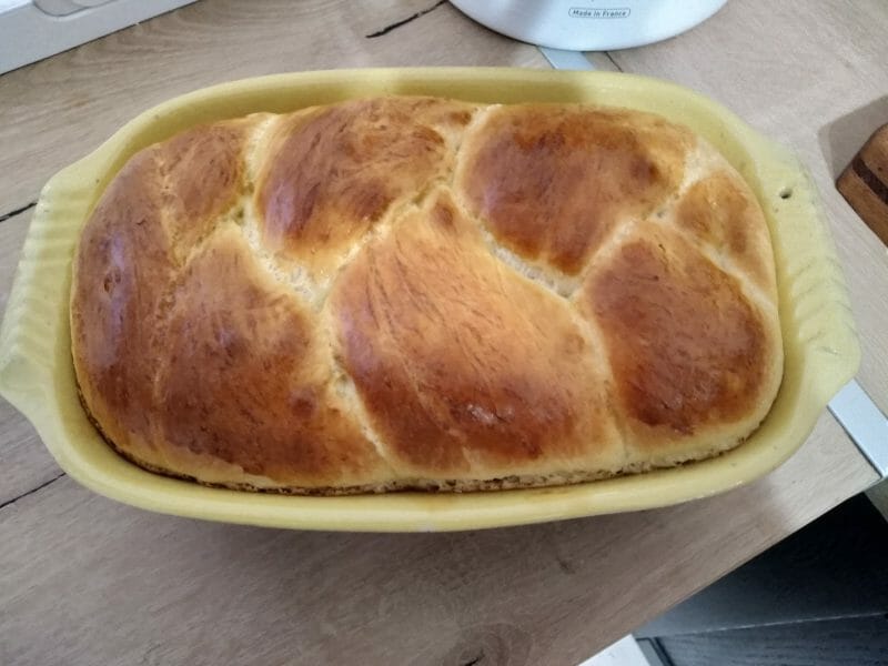 Cliquez pour zoomer ! Brioche tressée à la mie filante Thermomix par laetitia40120