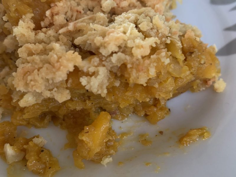 Cliquez pour zoomer ! Crumble de butternut au chorizo Thermomix par fannyjg78