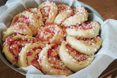 Cliquez pour zoomer ! Brioche aux pralines roses Thermomix par souris38