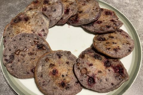 Cliquez pour zoomer ! Pancake myrtilles et pépites de chocolat Thermomix par elvire5457