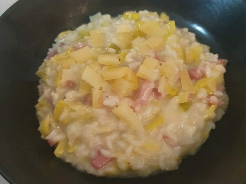 Cliquez pour zoomer ! Risotto poireaux et lardons Thermomix par eva_45
