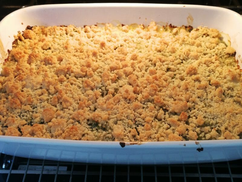 Cliquez pour zoomer ! Crumble poulet, courgettes et parmesan Thermomix par Izabelle66